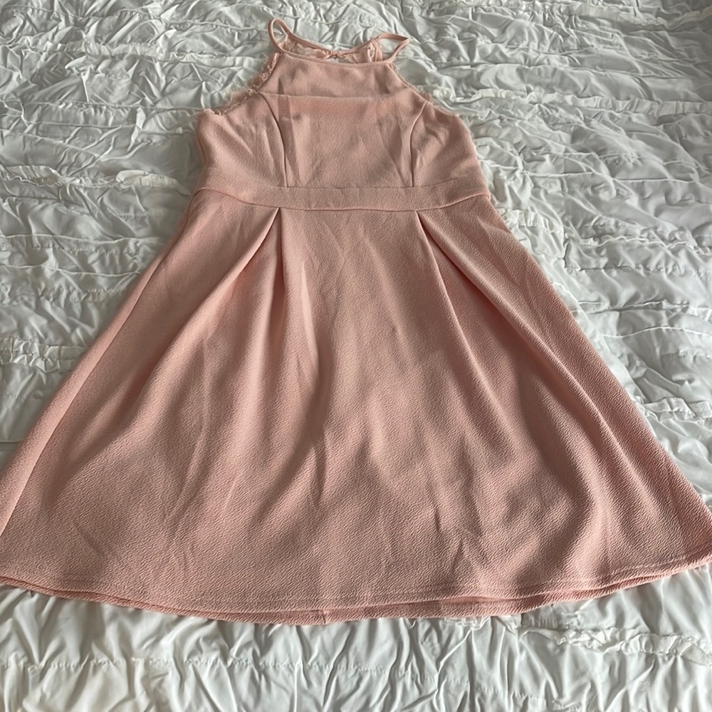 Pink with Lace Dress